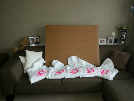 Kado voor Wendy en onze nieuwe truien!